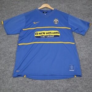 Juventus 2007-08 Away Jersey Y2k Mens Large Nike Dri-Fit Italia Soccer